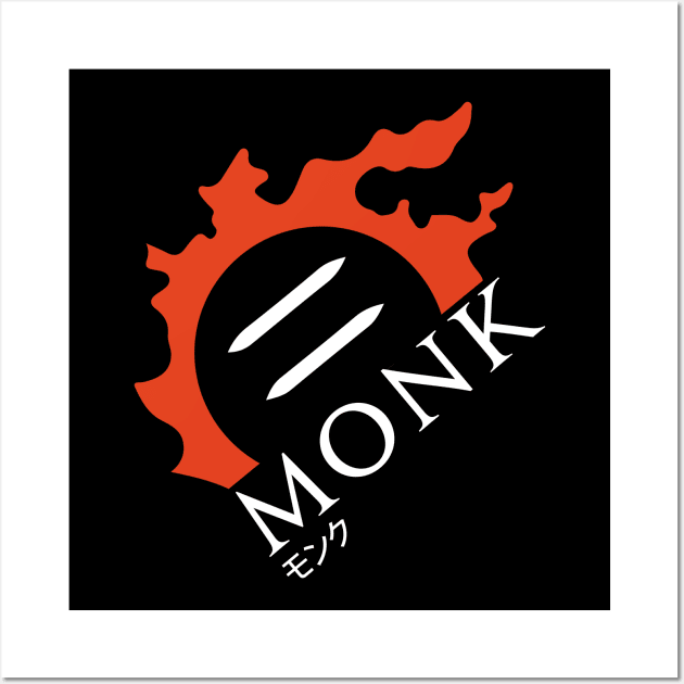 Monk - For Warriors of Light & Darkness Wall Art by Asiadesign